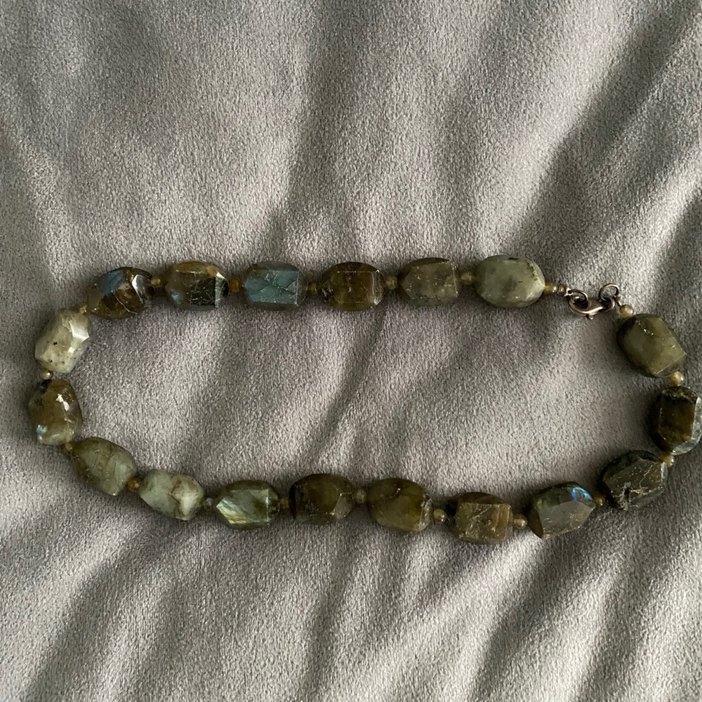 Labradorite Statement Necklace - image 8